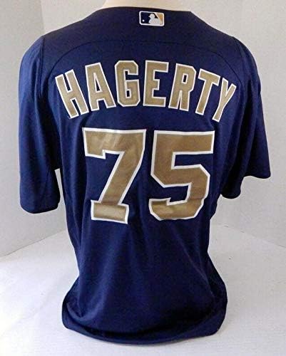 2012-13 San Diego Padres Jason Hagerty # 75 Igra Polovna Navy Jersey bp SDP1187 - Igra Polovni MLB dresovi