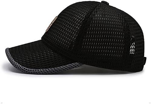 YuMENo ljetna mrežasta bejzbol kapa za muškarce i žene Podesiva prozračna sportska kapa za trčanje na otvorenom