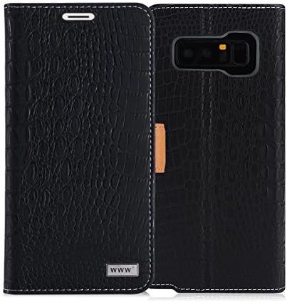 WWW Note 8 Case, Galaxy Note 8 Case, [Crocodile Pattern] Premium PU kožna torbica za novčanik preklopni poklopac futrole za telefon