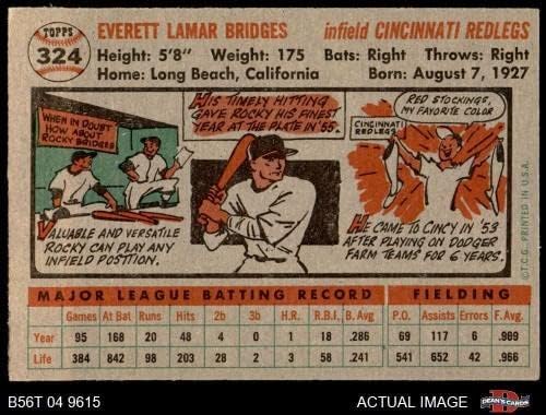 1956 TOPPS 324 Rocky mostovi Crveni 5 - Ex B56T 04 9615 - Bejzbol kartice u ploči