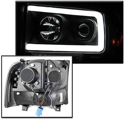 ZMAUTOPARTS LED projektor farovi Crni w / 6.25 bijeli DRL kompatibilan sa 1999-2004 Ford F250 F350 F450 Super Duty