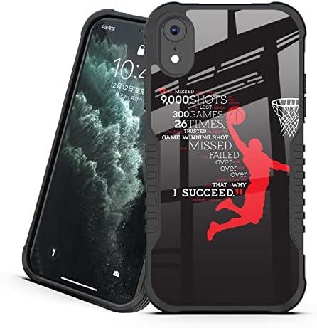 iPhone XR futrola za MAN dječake, modni crveni košarkaški dizajn s udarnim otporno na šifru s mekim silikonskim TPU Bumper PC backplane