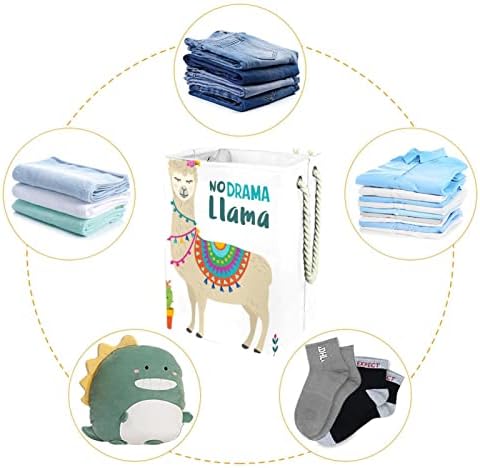 Lama alpaka životinja, velika korpa za veš sa izdržljivom ručkom,korpa za odlaganje prljave odeće za spavaću sobu, kupatilo, studentski