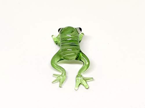 Sansukai rijetke žabe Tiny mikro figurice Ručno puhalo čisto staklo umjetnost gmizavci životinje Kolekcionarni poklon kućni dekor