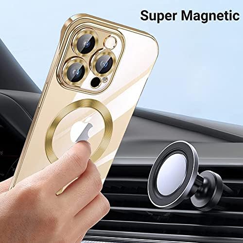 Halatua ultra tankim bezbožnim jasnim magnetnim magnetnim futrolom za iPhone 13 pro max, [sa MAGSAFE & fotoaparatom zaštitnika] minimalistički