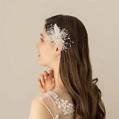 ZJHYXYH cvijet Bridal Clips Pearls Hair nakit ručno rađeni ženski pokrivači za glavu modni Svadbeni dodaci djeveruša pokrivala za