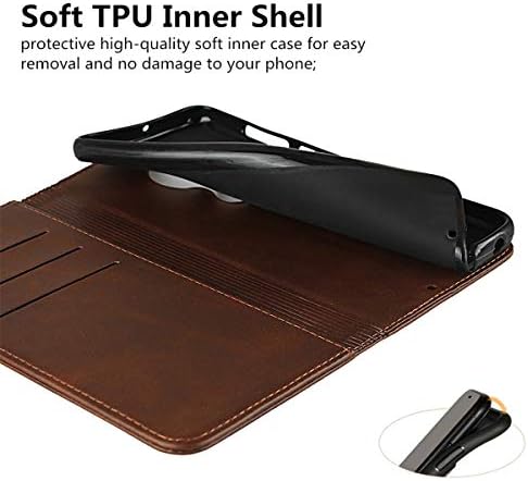 iCoverCase za Motorola Moto G7/G7 Plus torbicu za novčanik, Premium PU kožna magnetna futrola, držač utora za kartice nosi mekanu