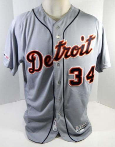 2019 Detroit Tigers Franklin Perez # 34 Igra Izdana siva Jersey MLB 150 P 48 947 - Igra Polovni MLB dresovi