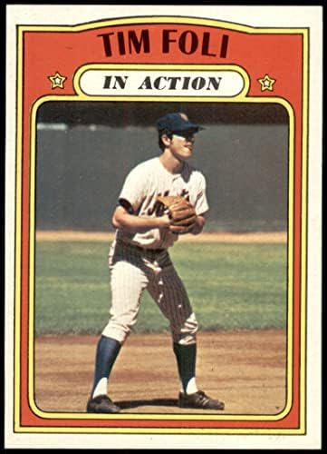 1972 TOPPS # 708 u akciji Tim Foli New York Mets NM / MT Mets
