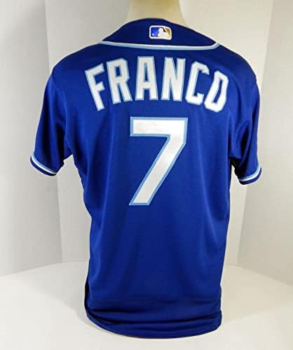 2020 Kansas City Royals Maikel Franco 7 Blue Jersey DG Patch 71 - Igra Polovni MLB dresovi