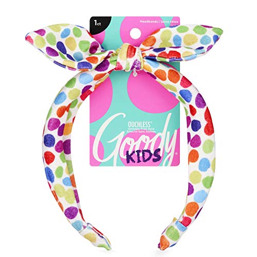Goody Kids traka za glavu-Rainbow Polka Dot-Comfort Fit za cjelodnevno nošenje - za sve tipove kose-Dodaci za kosu