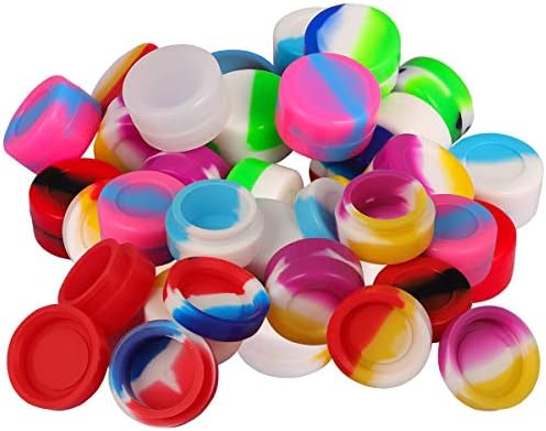 50 pakovanja Nelepljivih silikonskih posuda za vosak 5ml tegle za višekratnu upotrebu bočice sa kremom različite boje