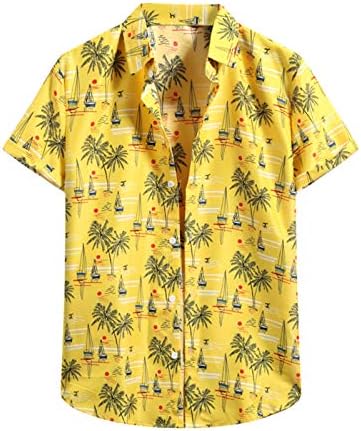 Majice za muškarce majice rukav cvijet plaža Muška Muška majica majica kardigan kratke muške košulje muške majice