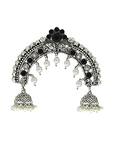 Crna boja tradicionalna kosa za žene | Maharashtrijska kosa broš za vjenčanje | Juda PIN Clip za kosu po indijskom kolekcionaru
