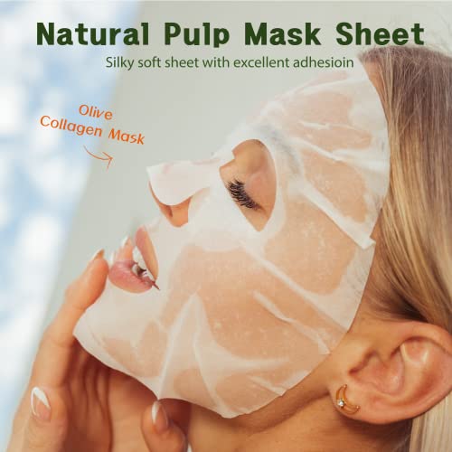 Purederm maska od maslinovog kolagena-korejska maska za esenciju ljepote tipa lima - maslinovo ulje, kolagen i vitamin E za revitalizaciju