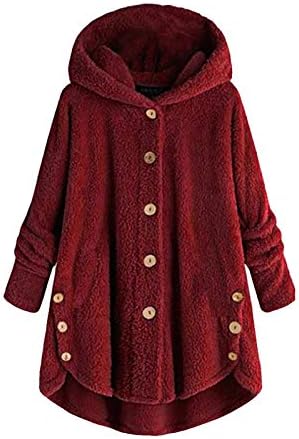 Ženski push kaputi zimski topli vune jakne plus veličina gumba dolje labavi casual kardigan kaput vrhova kućna odjeća