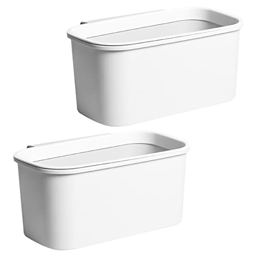 Solustre 6 kom siva smeća za sudoper Viseći zidni kontratop montirani kućni kanta za smeće bijeli ormar Prijenosni brojač ili smeće mogu pravokutna vrata malog poklopca pod kompostom