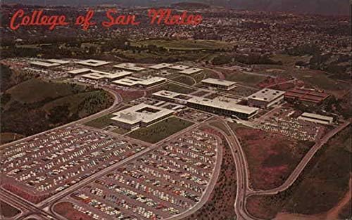 Pogled iz zraka, Fakultet San Mateo San Mateo, Kalifornija CA Izvorna razglednica