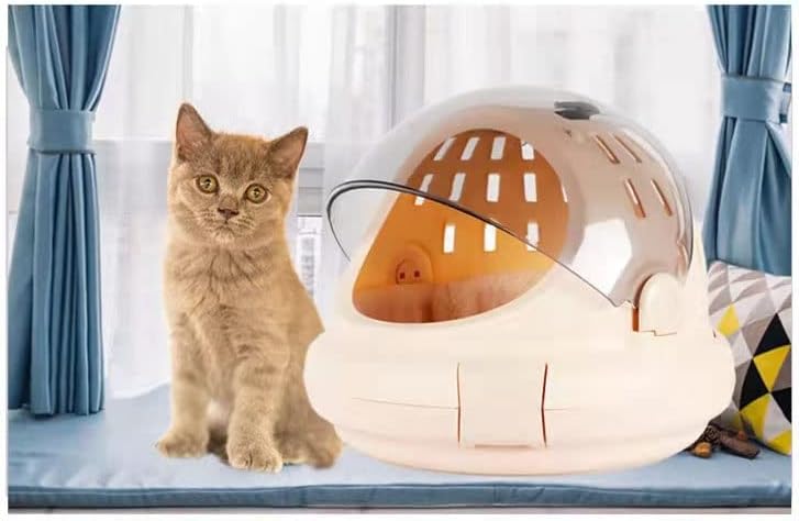 N / A Prijenosne mačke za otjer treneri plišani smola prostora kapsula kućnih ljubimaca za mačke lako čistiti anti-prskanje