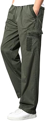 Ljetne teretne pantalone za muškarce opuštene fit lagane brzine suho planinarske hlače Ležerne prilike rastezanje taktičkih radne hlače sa džepovima