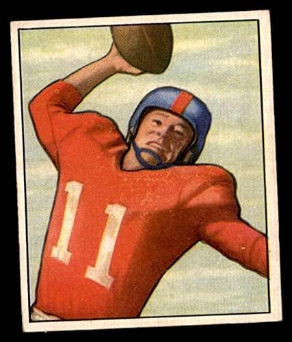 1950 Bowman # 33 Travis Tidwell New York Giants-FB Ex Giants-Fb Auburn