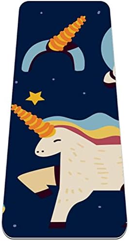 Siebzeh Cute Unicorns Premium Thick Yoga Mat Eco Friendly Rubber Health & amp; fitnes non Slip Mat za sve vrste vježbe joge i pilatesa