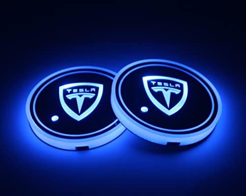 2pcs za Range Rover LED čaša Svjetla za punjenje, USB punjenje svijetli na coaster, promjenjivu lampicu u unutrašnjosti u boji promjenjive