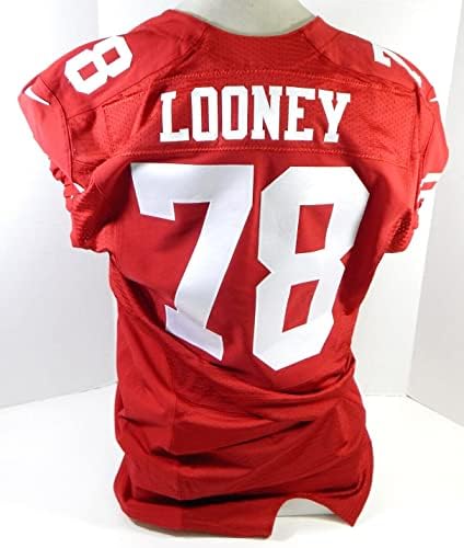 2015 San Francisco 49ers Joe Looney 78 Igra Izdana crvena dres 48 DP28465 - Neintred NFL igra rabljeni dresovi