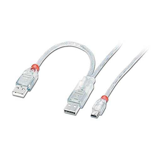 Lindy 2M USB kabel - dvostruka snaga, 2 x tip A do Mini B, USB 2.0