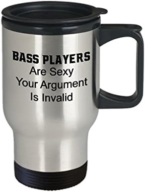 Bassist kava putnička krila najbolje smiješne bas i čaj za čaj sa savršenom idejom za muškarce za žene Bass igrači su seksi vaš argument