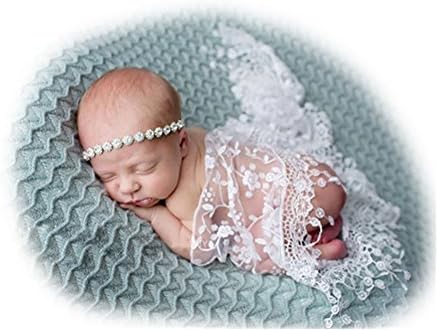 Novorođeni Dječak Djevojka Fotografski Rekviziti Novorođeni Omoti Odjeća Za Fotografisanje Beba Omotajte Pokrivač Od Čipkane Pređe