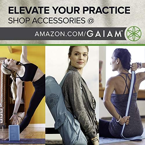 Gaiam Yoga Mat-Premium 6mm Print reverzibilna ekstra debela neklizajuća Vježba & fitnes prostirka za sve vrste joge, pilatesa & vježbe