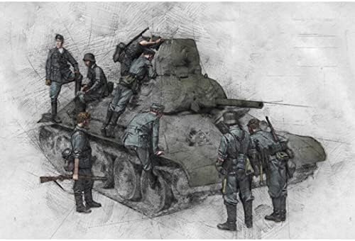 Goodmoel 1/35 Drugog svjetskog rata njemački tenkovski vojnik smola figura / Nesastavljeni i neobojeni minijaturni komplet vojnika