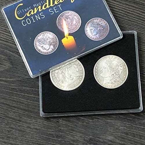 Sumag Coinleweght Coins Set Magic Tricks Morgan Coin pojavljuju se nestaju čarobni mađioničar izbliza iluzije Gimmick rekvizicije