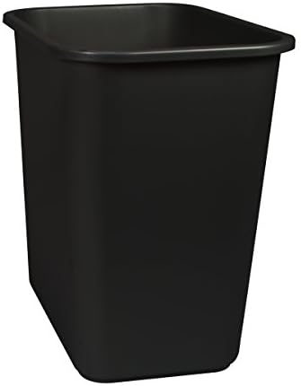 Storex Srednja korpa za otpad, 15 x 10,5 x 15 inča, crna, kutija od 6