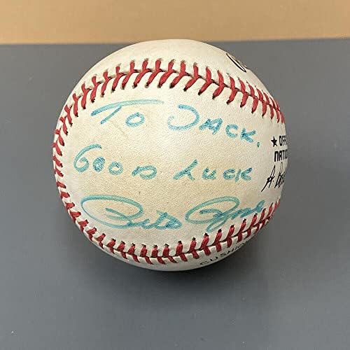 Pete Rose u Jack, sretno potpisan onl bejzbol auto sa B & E hologramom - autogramirani bejzbol