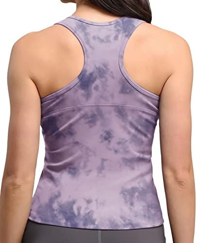 Mrignt Ženski podstavljeni vrhovi za vježbanje, nadogradnja trkačke pukotine joga atletske fitnes sportske majice sa ugrađenim grudnjakom