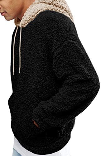 Runcati muns Fuzzy Sherpa pulover Dukseri duge s dugim rukavima Sport Prednji džep Jesenska odjeća Zimska kapuljača