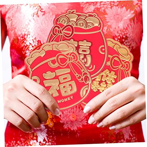 Yardwe 18kom godina Tiger Red Envelope džepni novčanik Kineski srećni novčani paketi Prolećni Festival crveni omotava crveni papir