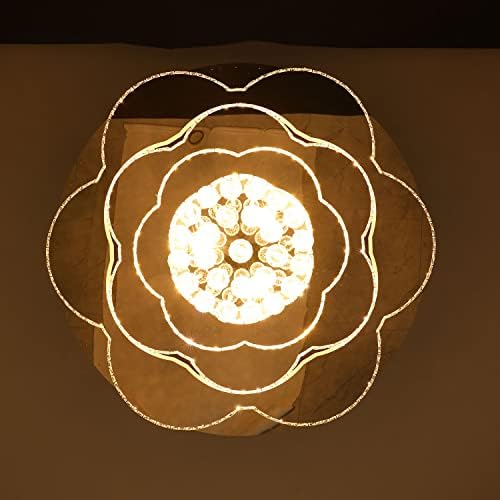 Treperi Boga W32 '' Moderni kristalni luster od nehrđajućeg čelika za trpezarije Spavaća soba za dnevnu sobu stropni lustelji LED