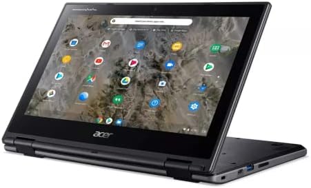 Acer 2022 11.6 konvertibilni ekran osetljiv na dodir Chromebook Laptop, AMD a-serija A6-9220C procesor, 4GB RAM-a, 32GB fleš memorije, AMD RadeonTM R5 grafika, Chrome OS, Crna, 32GB USB kartica
