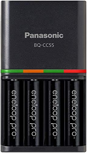 Eneloop Pro Aa Nimh 2550mAh punjiva baterija od 2 i Panasonic BQ-CC55ksbha Advanced Pro punjiva baterija 4 sata Brzi punjač sa 4 LED