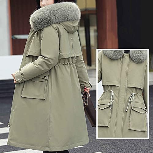 Cokuera ženski modni jeseni zimski topli kaput elegantno kauzalno vitko uklapanje duljina zadebljanja pamučne ugodne jakne Otičasta