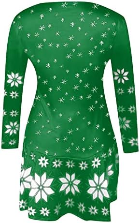 JJHAEVDY & nbsp; ženske Božićne haljine iz slatke Instant praznične odjeće štampana haljina tunike