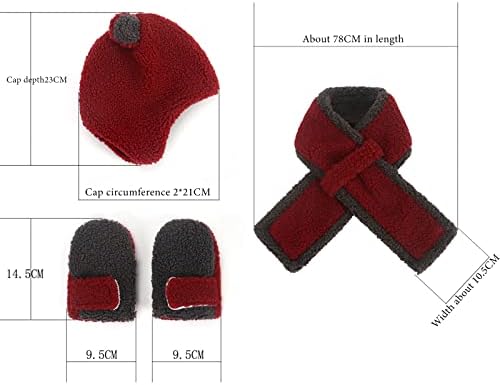 Toplo tri zimske monohromne vunene dečije rukavice Set šal komad šešir prediva šeširi muški šešir veliki