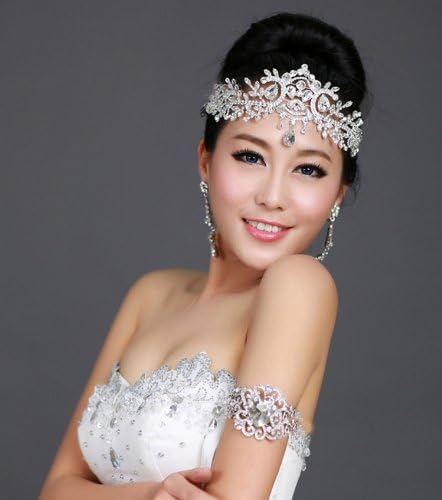 Wiipu Bridal Crystal Tiara Crown dodatna oprema za kosu za vjenčanje Quinceanera Tiaras krune