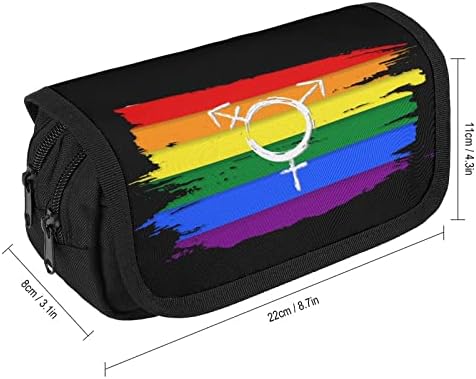 Vodenicolor Rainbow Zastava gay ponos Velika olovka ORGANSER Dvostruka vrećica za pohranu šminke za šminku sa patentnim zatvaračem