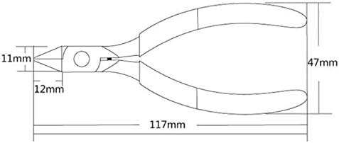 AKNHD klešta od ugljeničnog čelika Precizna oštra klešta za sečenje slagalice sklop modela rezač dijagonalno kliješta profesionalni