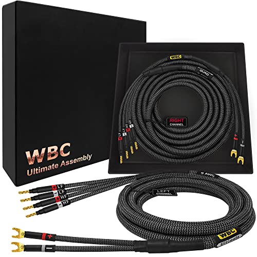Najbolji svjetski kablovi 10 Foot Ultimate-9 AWG-Ultra-Pure OFC-Premium Audiofilni HiFi dvožični kabl za zvučnike uparite sa Eminencijom