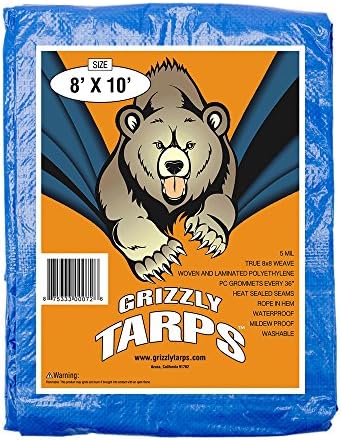 B-Air Grizzly Tarp višenamjenska vodootporna Tarp i originalna patka traka marke 394475 kanalne trake, 1-pakovanje 1,88 inča x 60